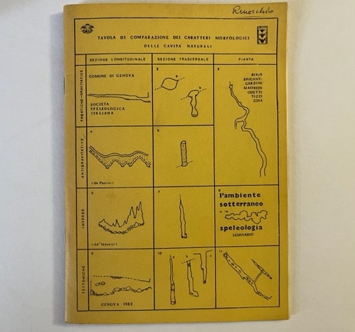 Comune di Genova. Società speleologica italiana. L'ambiente sotterraneo e la speleologia. Seminario